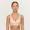 GymBeam Grudnjak Comfy Seamless Beige XS