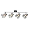 Rabalux Plafonska spot lampa Emerencia, 4xE14, Crna