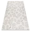 eoshop Avtorska preproga FLAT 48774/367 Leaves Birds - KREM Grey (Avtorske - Velikost: 160x230 cm)
