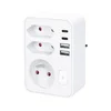 Solight P109PD20 - Produžna utičnica 1x16A+2x 2,5A sa 2x USB A+C punjačem, bela