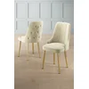 HANAH HOME Set 6 stolica Newa Cream Gold