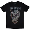 Slash Skull Guitar Snake Black XL Majica