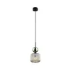 Luster na sajli SOPHIA 1xE14/10W/230V crna/zelena/zadimljena bež