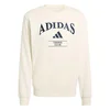 Moški pulover adidas Heritage Graphic Crew Chalk White/Dark Blue XL