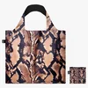 LOQI zložljiva vrečka Snake, brown, Recycled