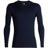 Icebreaker moška majica Mens 200 Oasis Ls Crewe Midnight Navy, L