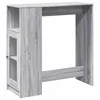 Vidaxl Barska miza s policami siva sonoma 101x40x103,5 cm inž. les