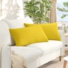 Jastučići za sofu 2 pcs Svijetlo žuta 80 x 40 cm tkanina