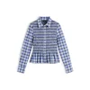 Tommy Jeans Bluza modra / bela