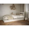 Drveni Dečiji Krevet Emil Sa Fiokom - Beli - 180X90 Cm