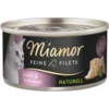 MIAMOR Vlažna hrana za mačke, Prirodni fileti piletina i šunka Feine Filets, 80g