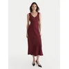 ViCOLO Cocktail obleka TF0247 Bordo rdeča Regular Fit