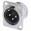 XLR 3pol Neutrik NC3MDL1 srebrni ugradni M