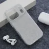 Maska Crystal Dust za iPhone 17 Pro srebrna
