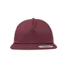 Unstructured 5-panel snapback chestnut brown