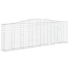 Gabionska košara s lukom 400x30x120/140 cm pocinčano željezo