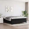 Okvir za krevet s oprugom crni 160x200 cm od tkanine