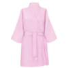 Satenski roze bade mantil