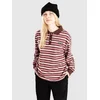 Blue Tomato Striped Long Sleeve Polo white