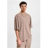 Mens T-shirt DEF - brown