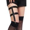 SuperLove Sexy Double Suspender Garters 2158 Black