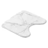 Belo-siva kopalniška preproga za WC 45x45 cm Marbre – douceur dintérieur