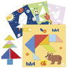 Tooky Toy Puzzle Tangram Puzzle za otroke, ki se učijo oblik, figure, oblike, 18 kosov!