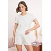 Trendyol Milla ženski set pidžama Thmss26Pt00127, bela-bela