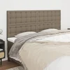 Uzglavlje boje taupe 180x5x118/128 cm tkanina