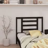 Vidaxl vidaXL Vzglavje postelje črno 96x4x100 cm masivni borov les