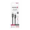 Swissten USB C - USB C polnilni kabel black1,2m