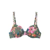 LASCANA Bikini zgornji del  oliva / oranžna / roza