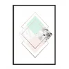 shumee PLAKAT V OKVIRJU 53x73 cm Geometrija P1094