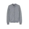 GOBI Cashmere Pletena jopa Mens Essential Full-Zip Cashmere Cardigan siv denim