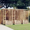 vidaXL Pergola s streho 6 kosov 100x90x200 cm impregnirana borovina