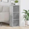 vidaXL Strani šal s predalom Betonsko siva 30,5 x 27 x 84,5 cm