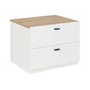 Nočna omarica Berwyn 3156 Bela, 43x52x39cm, Iverna plošča, MDF plošča