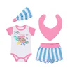 MY BABY Set za bebe, 4 komada, Roze-plavi