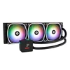 Enermax Enermax Aquafusion II 360mm AIO vodno hlajenje procesorja, 3x 12cm ventilatorji, črna