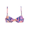 VIVANCE Bikini zgornji del svetlo modra/temno modra/sivka/svetlo oranžna