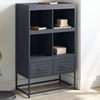Visoka komoda antracit 68x39x111,5 cm od čelika