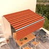Tenda na ručno uvlačenje s roletom 4 x 3 m narančasto-smeđa