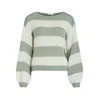 VILA Pulover VIChoca  pastelno zelena / bela