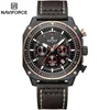Sat NAVIFORCE SQ-38606 - Crna / Smeđa KP38606
