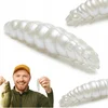 Vabe Larva 3,5 cm sir 004 Srebrni biser kozarec 12 kosov