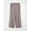 Sinsay - Wide leg pantalone sa džepovima i mješavinom viskoze - braon