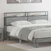 Vidaxl Skladiščni naslon s polico Siva sonoma 180 cm Konstruiran les