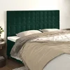 Uzglavlje tamnozeleno 160x5x118/128 cm baršunasto