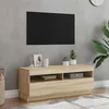 TV ormarić s LED svjetlima boja hrasta sonome 100 x 35 x 40 cm