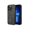 GUESS Maska za iPhone 14 Pro Max 4G DOUBLE CARD TRIANGLE Black